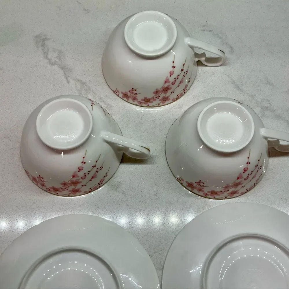 Teavana Sakura Cherry Blossom Holly Bone China 24 KT Filigree Tea Kettle 43 oz - Picture 15 of 16